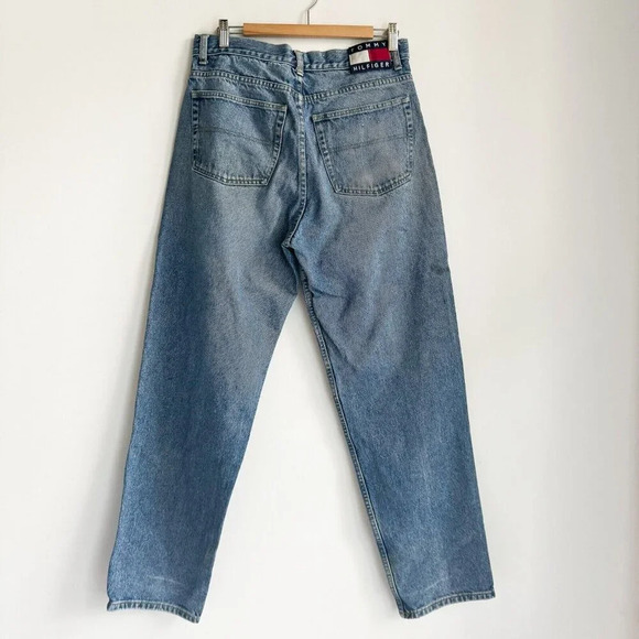 Vintage Tommy Hilfiger Patch + Side Detail Relaex Fit Jeans 33/34 - Picture 5 of 7
